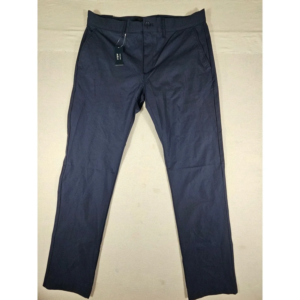 J.Crew Flex Slim Fit Navy Blue Performance Pants Mens 33x32 AA712 NWT
